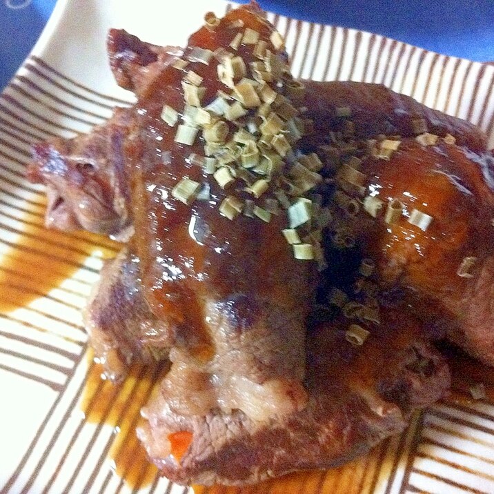 牛肉で野菜を巻いたらゲンコツになりました!